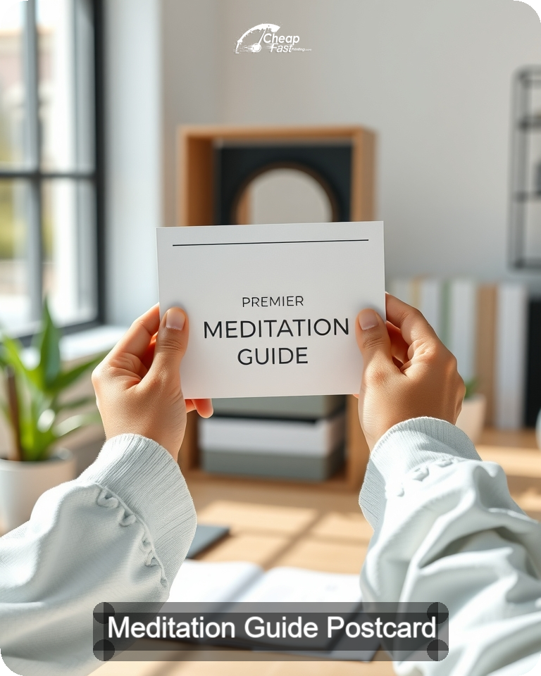 Meditation Guide Postcard Sample 02 · 4.25" x 5.5" design sample