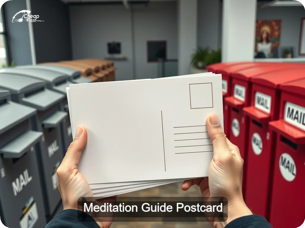 Meditation Guide Postcard Sample 05 · 6.5" x 9" design sample