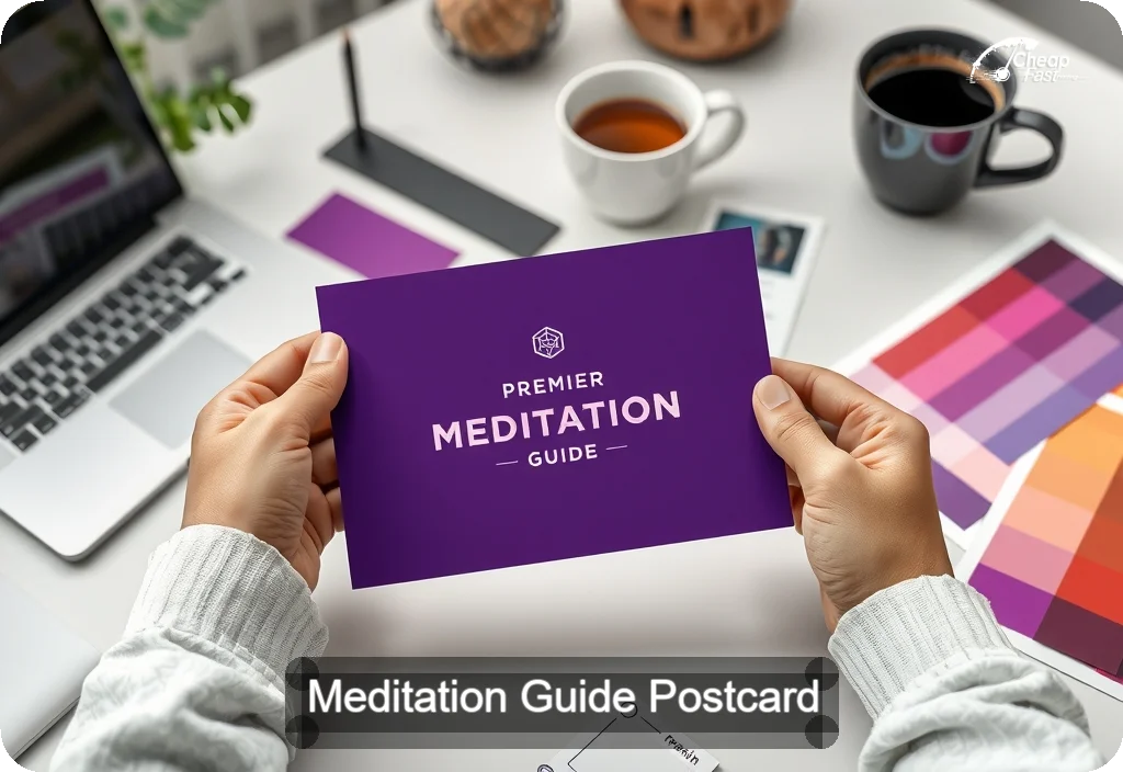 Meditation Guide Postcard Sample 07 · 4" x 6" design sample