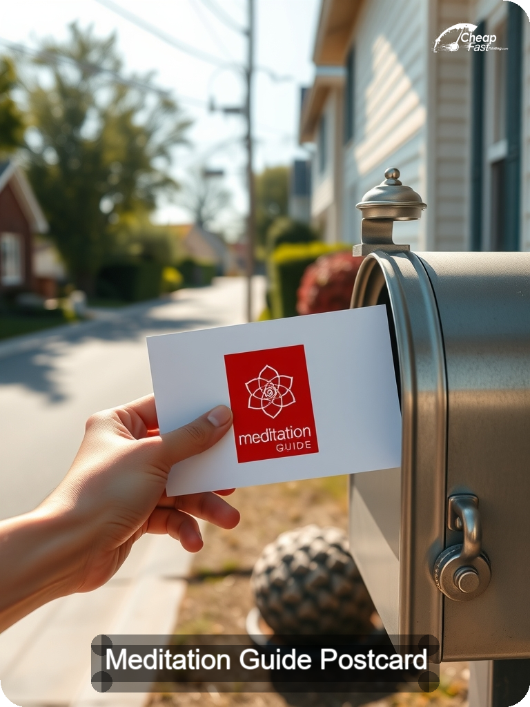 Meditation Guide Postcard Sample 08 · 5" x 7" design sample