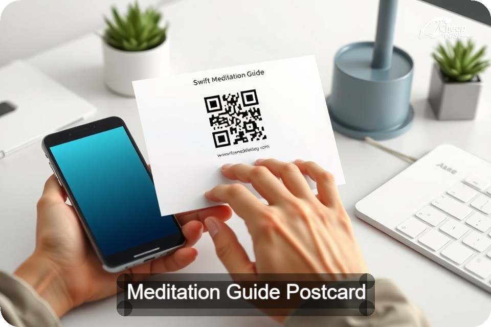 Meditation Guide Postcard Sample 09 · 6" x 9" design sample