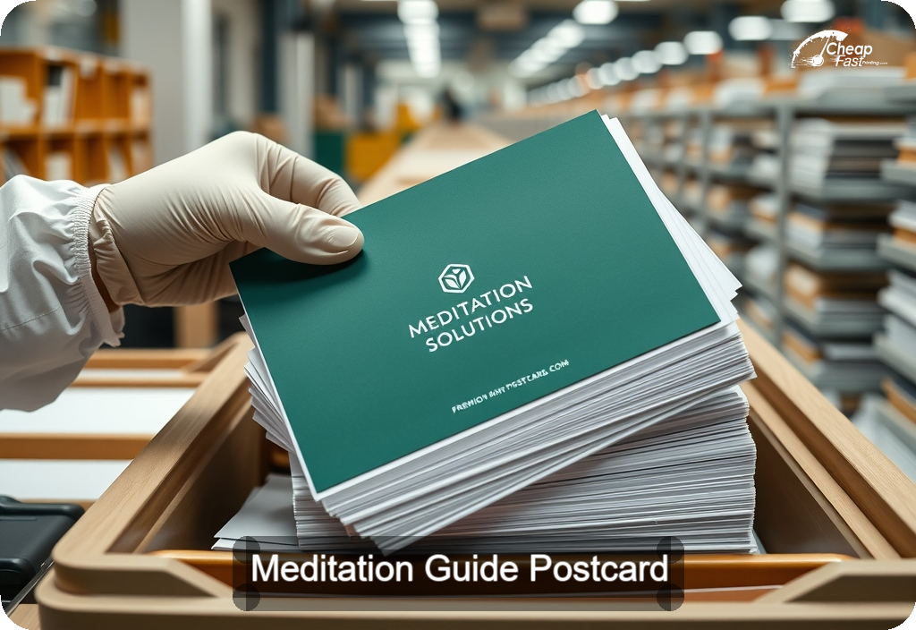 Meditation Guide Postcard Sample 10 · 6" x 11" design sample