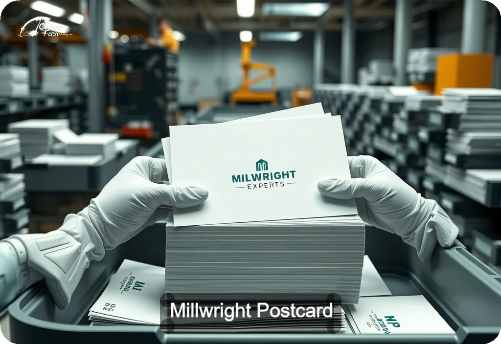 Millwright Postcard Sample 02 · 6" x 11" design sample