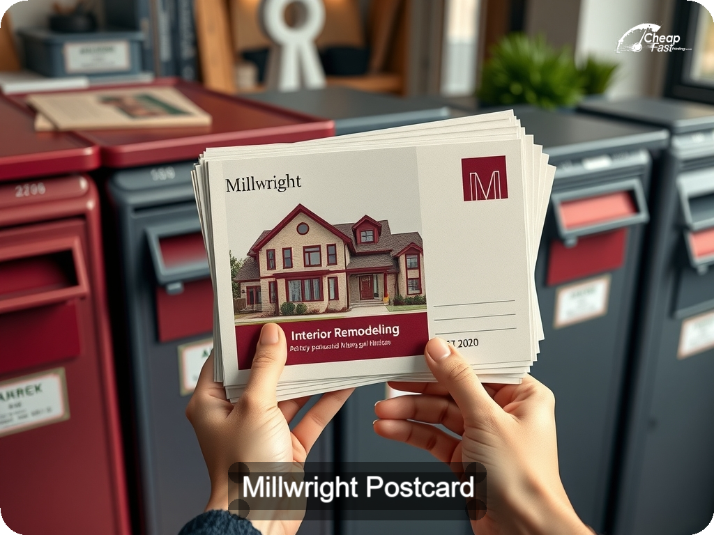 Millwright Postcard Sample 07 · 6.5" x 9" design sample