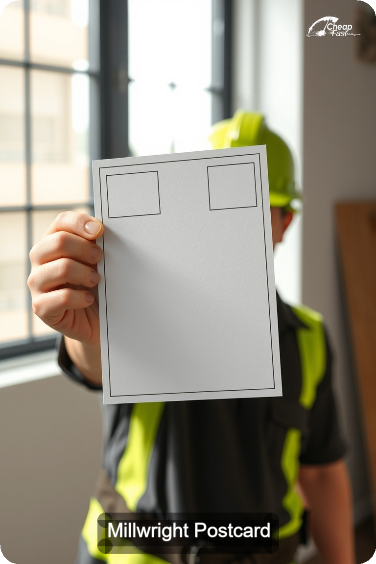 Millwright Postcard Sample 08 · 4.5" x 11" design sample