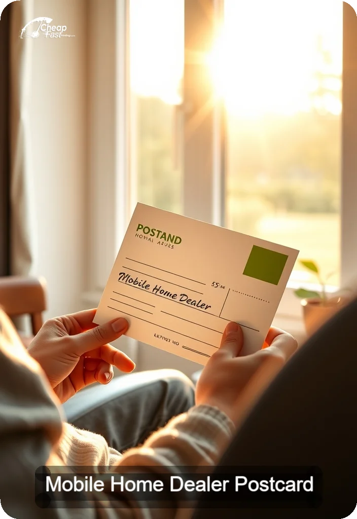 Mobile Home Dealer Postcard Sample 01 · 4.5" x 6.5" design sample