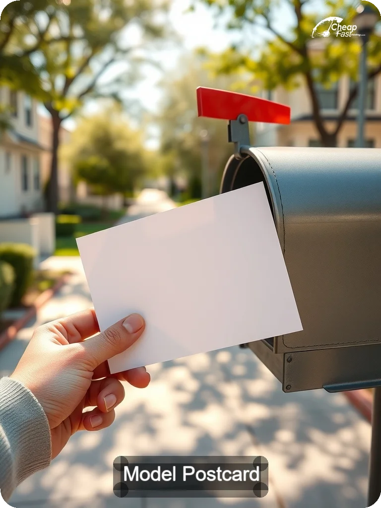 Model Postcard Sample 07 · 5" x 7" design sample