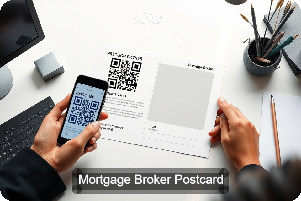 Mortgage Broker Postcard Sample 01 · 6" x 9" design sample