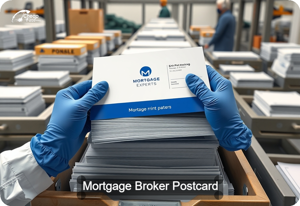 Mortgage Broker Postcard Sample 02 · 6" x 11" design sample