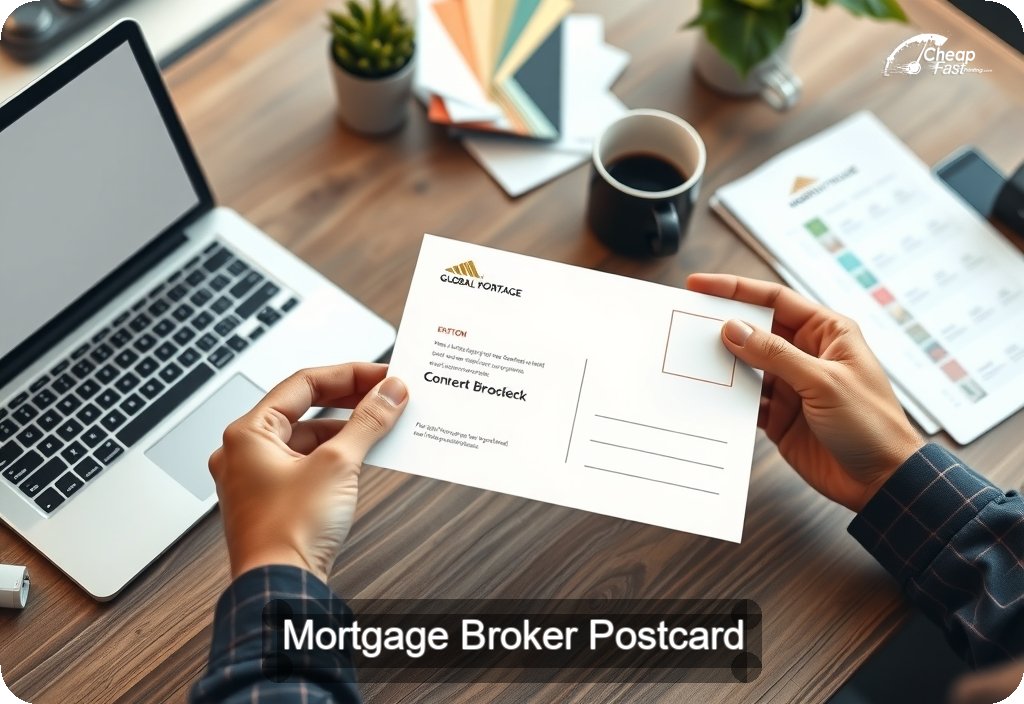 Mortgage Broker Postcard Sample 09 · 4" x 6" design sample