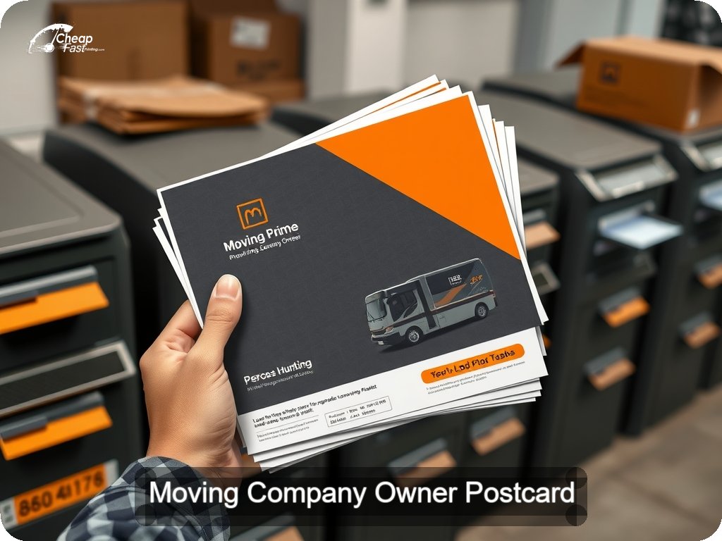 Moving Company Owner Postcard Sample 01 · 6.5" x 9" design sample