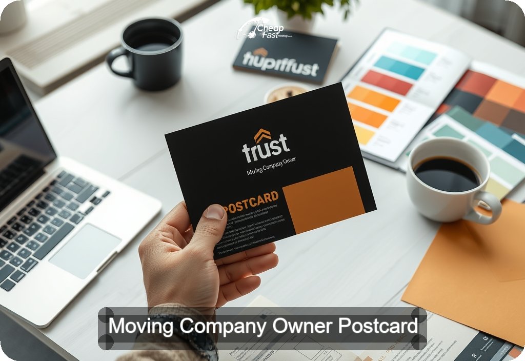 Moving Company Owner Postcard Sample 03 · 4" x 6" design sample