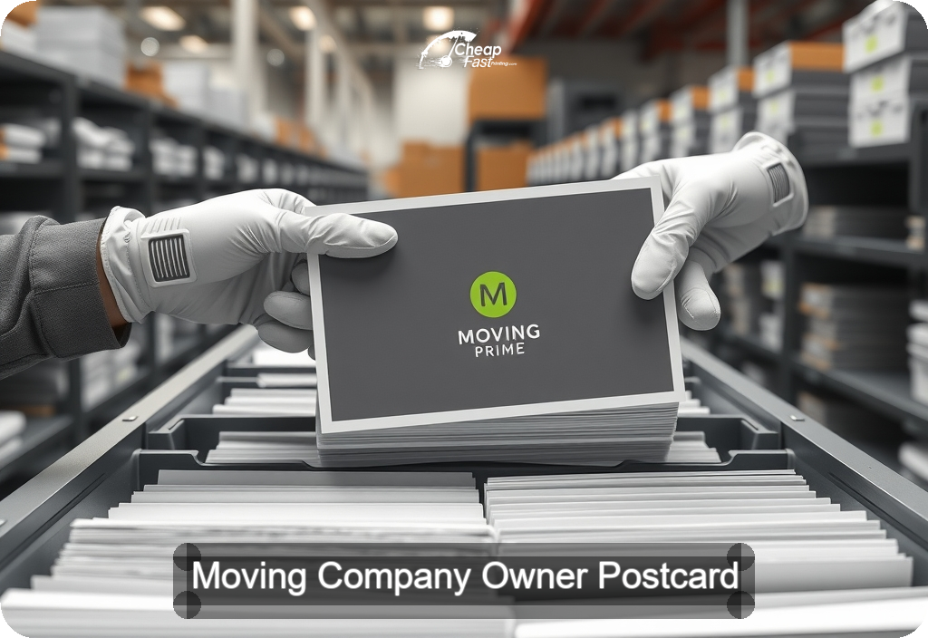Moving Company Owner Postcard Sample 06 · 6" x 11" design sample