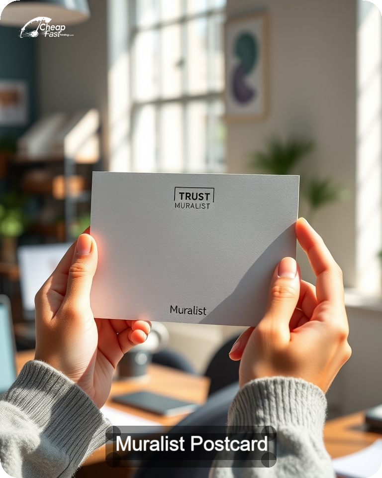 Muralist Postcard Sample 08 · 4.25" x 5.5" design sample