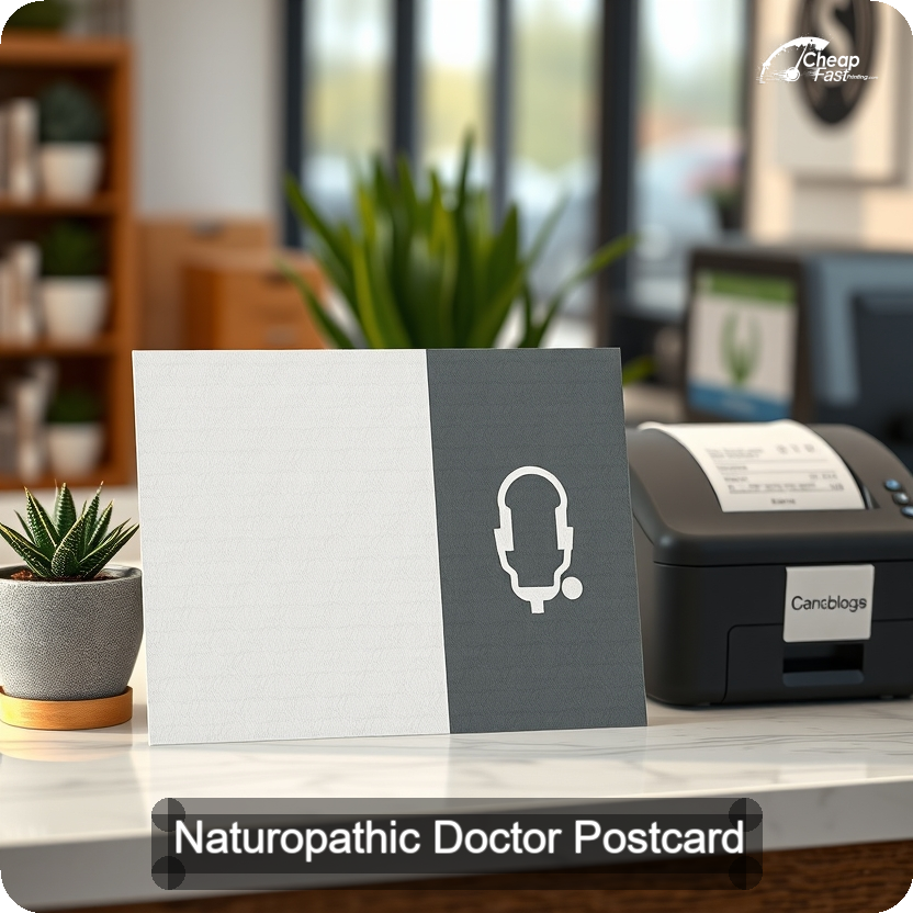 Naturopathic Doctor Postcard Sample 02 · 5" x 5" design sample