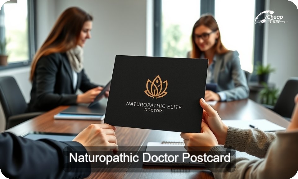 Naturopathic Doctor Postcard Sample 04 · 4" x 9" design sample