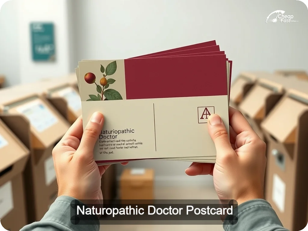 Naturopathic Doctor Postcard Sample 06 · 6.5" x 9" design sample