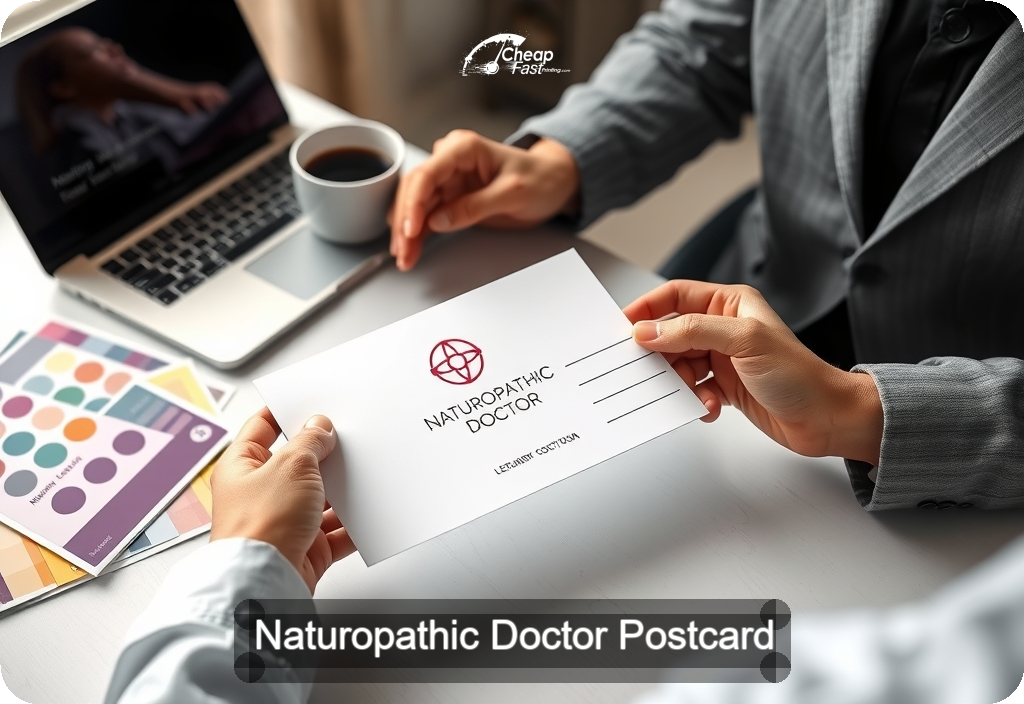 Naturopathic Doctor Postcard Sample 08 · 4" x 6" design sample