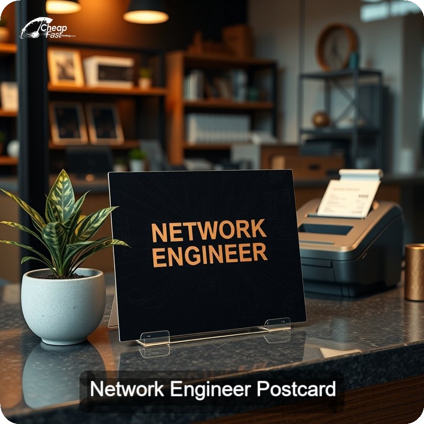 Network Engineer Postcard Sample 02 · 5" x 5" design sample