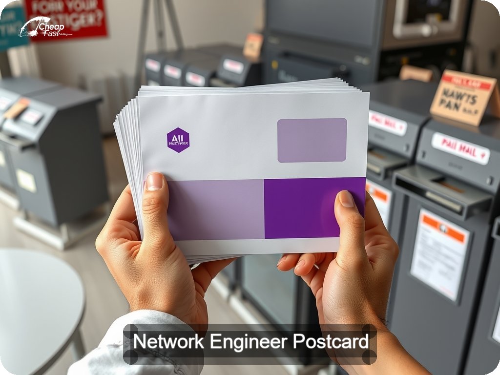 Network Engineer Postcard Sample 06 · 6.5" x 9" design sample