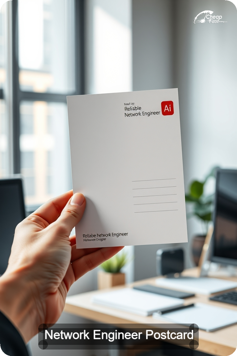 Network Engineer Postcard Sample 07 · 4.5" x 11" design sample