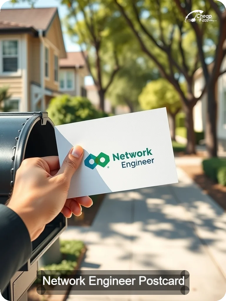 Network Engineer Postcard Sample 09 · 5" x 7" design sample