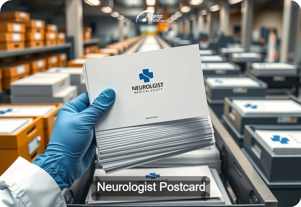 Neurologist Postcard Sample 09 · 6" x 11" design sample