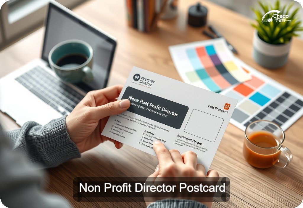Non Profit Director Postcard Sample 07 · 4" x 6" design sample