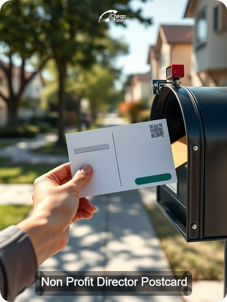 Non Profit Director Postcard Sample 08 · 5" x 7" design sample