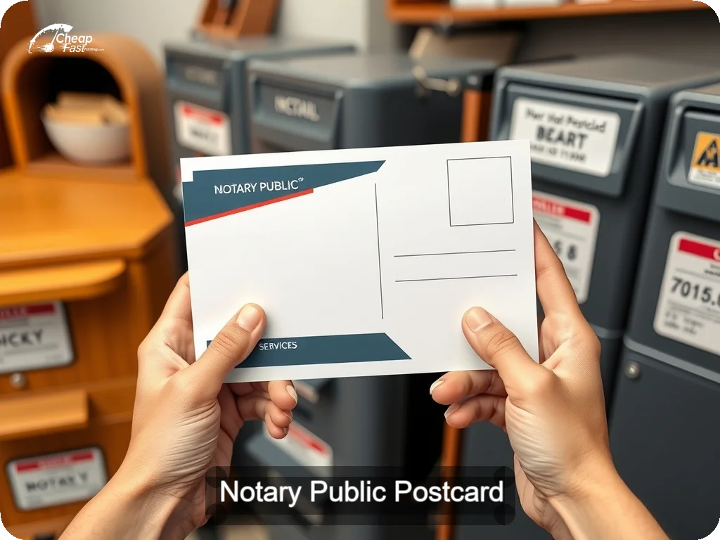 Notary Public Postcard Sample 03 · 6.5" x 9" design sample