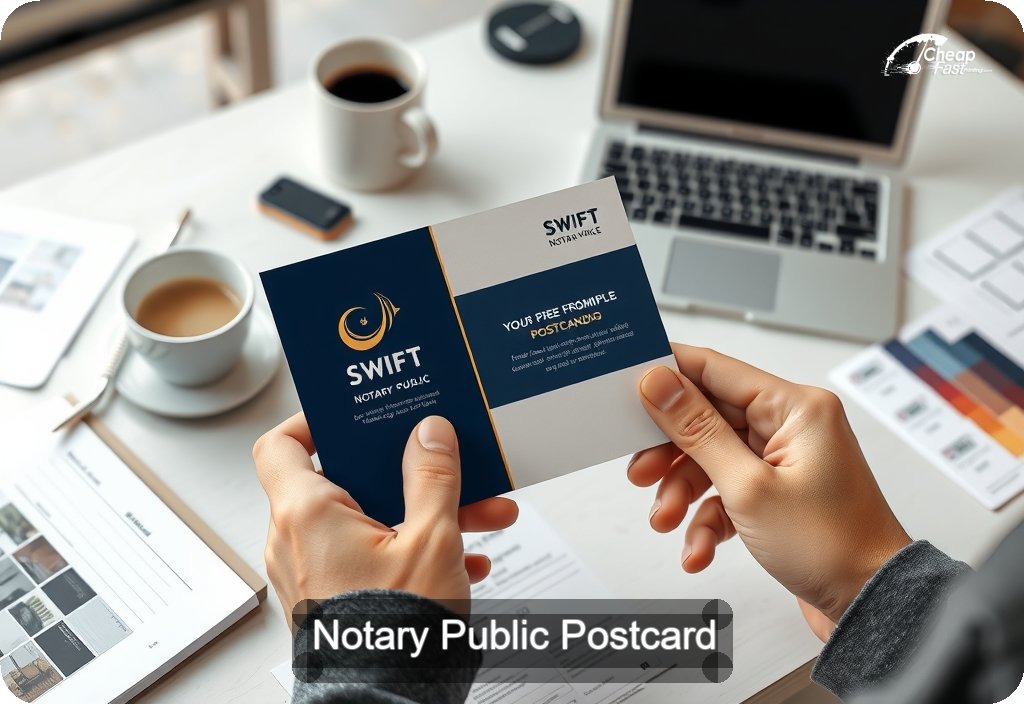 Notary Public Postcard Sample 05 · 4" x 6" design sample