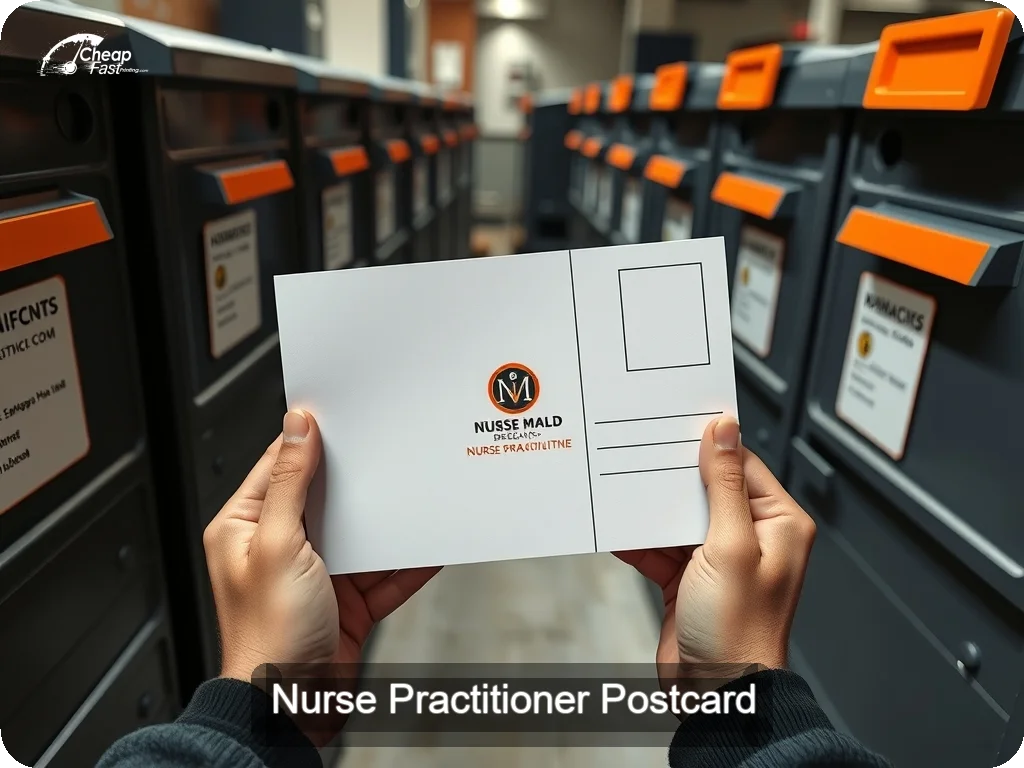 Nurse Practitioner Postcard Sample 03 · 6.5" x 9" design sample