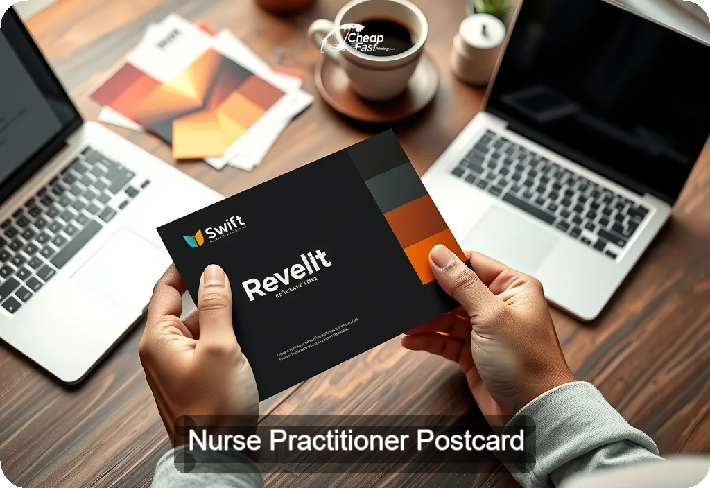 Nurse Practitioner Postcard Sample 05 · 4" x 6" design sample
