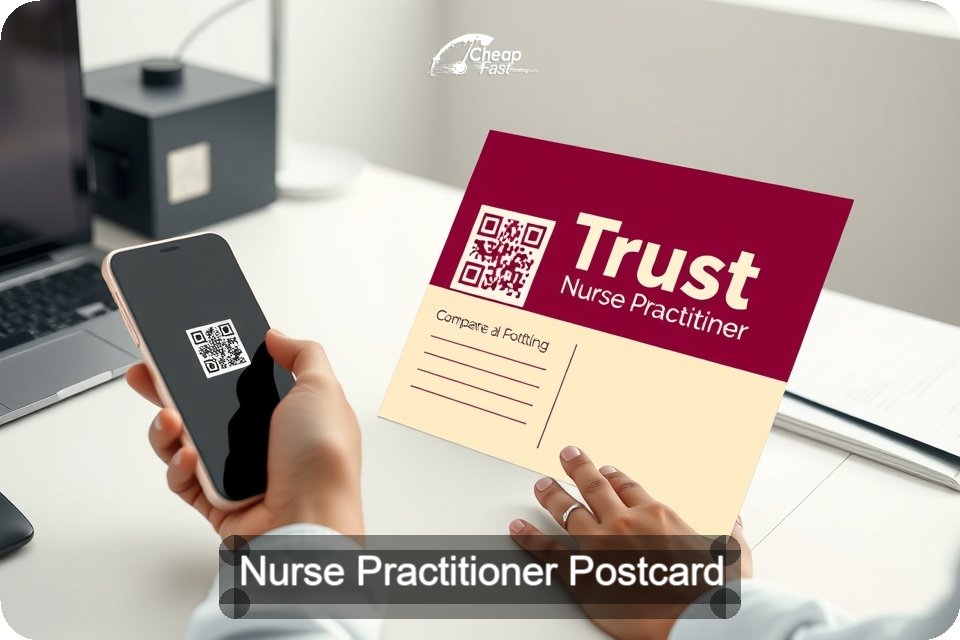 Nurse Practitioner Postcard Sample 07 · 6" x 9" design sample