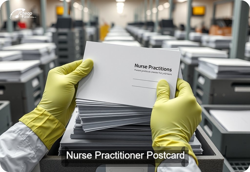 Nurse Practitioner Postcard Sample 08 · 6" x 11" design sample