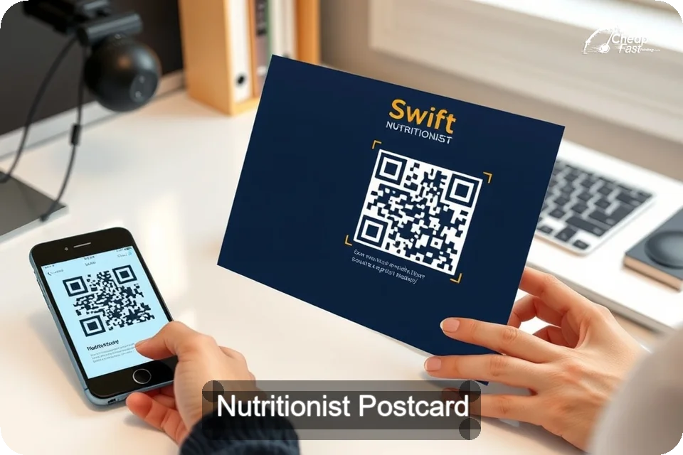 Nutritionist Postcard Sample 09 · 6" x 9" design sample