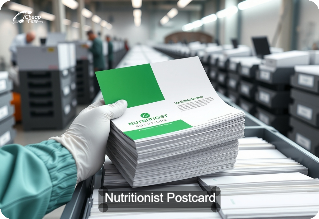 Nutritionist Postcard Sample 10 · 6" x 11" design sample