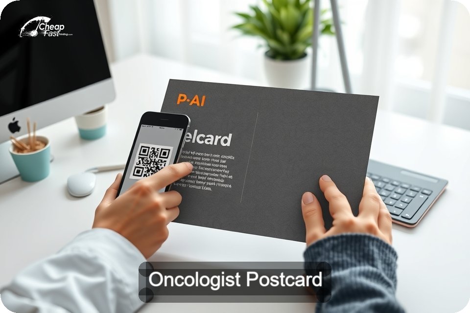 Oncologist Postcard Sample 02 · 6" x 9" design sample