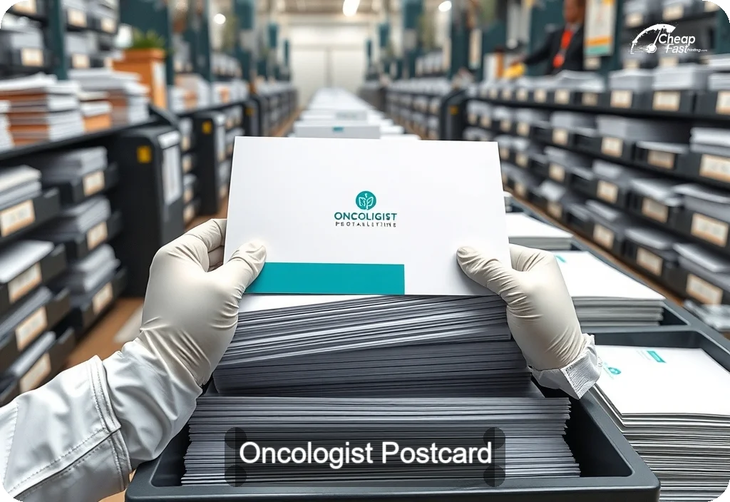 Oncologist Postcard Sample 03 · 6" x 11" design sample