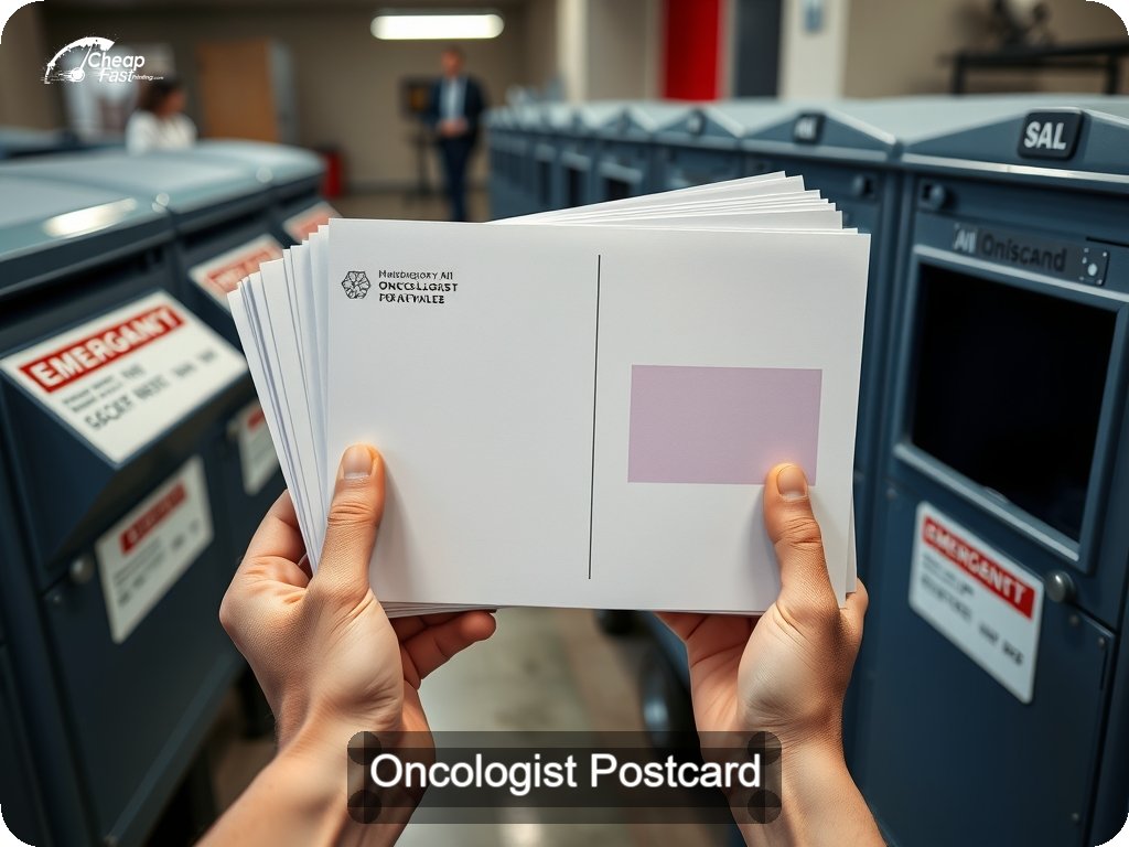 Oncologist Postcard Sample 08 · 6.5" x 9" design sample