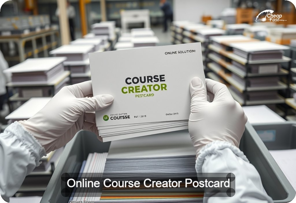 Online Course Creator Postcard Sample 10 · 6" x 11" design sample