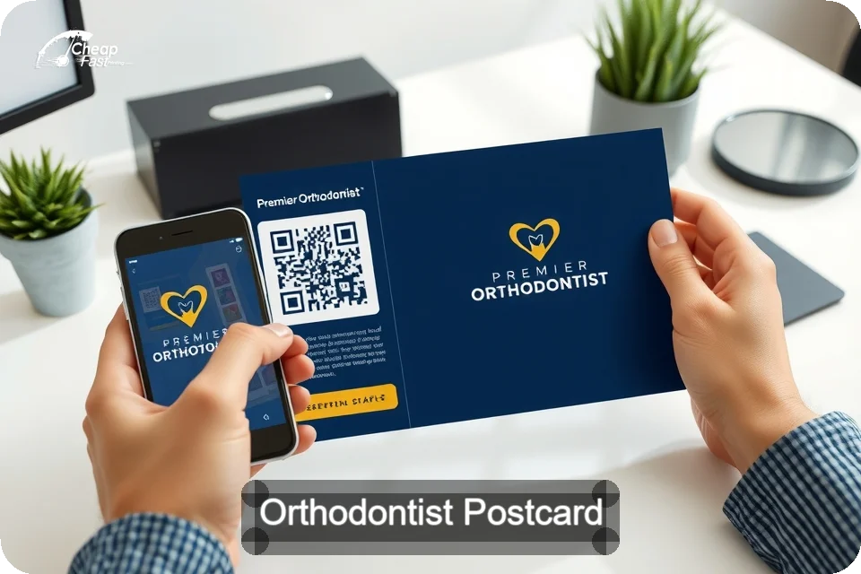 Orthodontist Postcard Sample 01 · 6" x 9" design sample