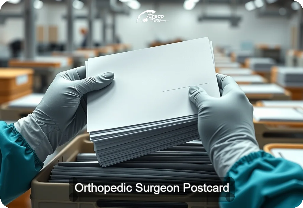 Orthopedic Surgeon Postcard Sample 01 · 6" x 11" design sample