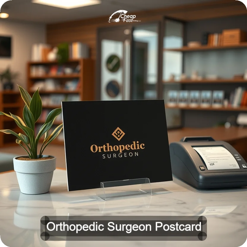Orthopedic Surgeon Postcard Sample 02 · 5" x 5" design sample