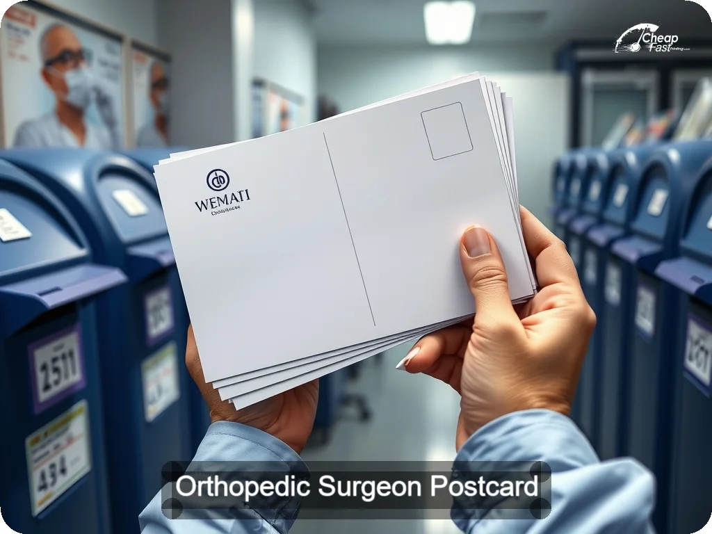 Orthopedic Surgeon Postcard Sample 06 · 6.5" x 9" design sample