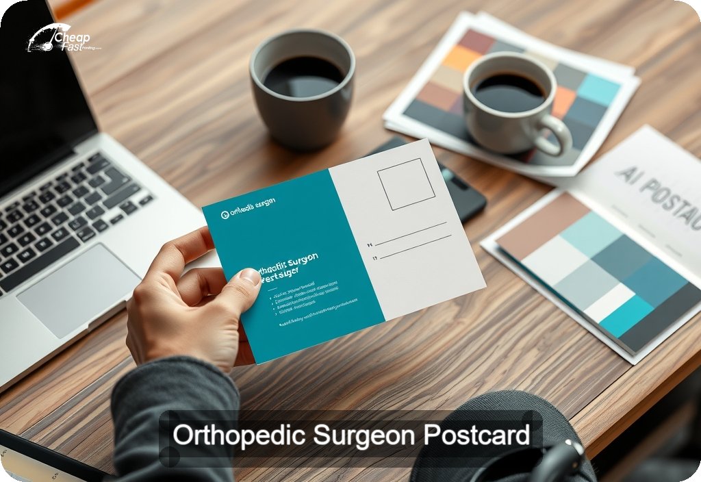 Orthopedic Surgeon Postcard Sample 08 · 4" x 6" design sample