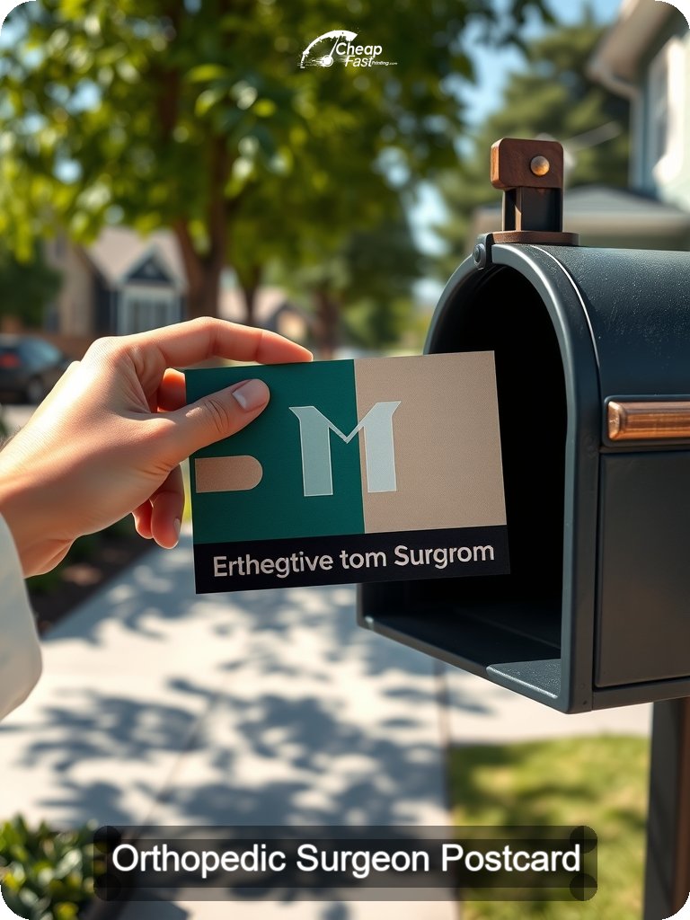 Orthopedic Surgeon Postcard Sample 09 · 5" x 7" design sample