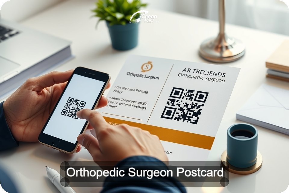 Orthopedic Surgeon Postcard Sample 10 · 6" x 9" design sample