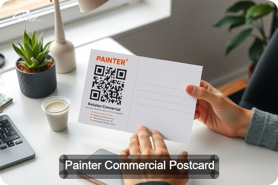 Painter Commercial Postcard Sample 08 · 6" x 9" design sample