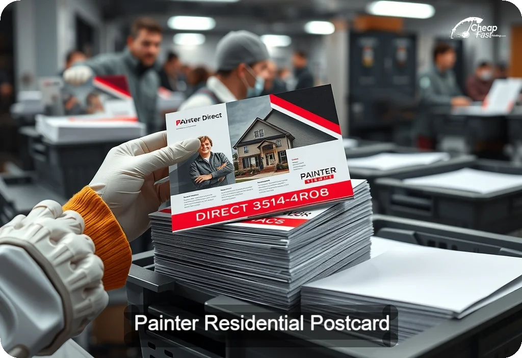 Painter Residential Postcard Sample 05 · 6" x 11" design sample